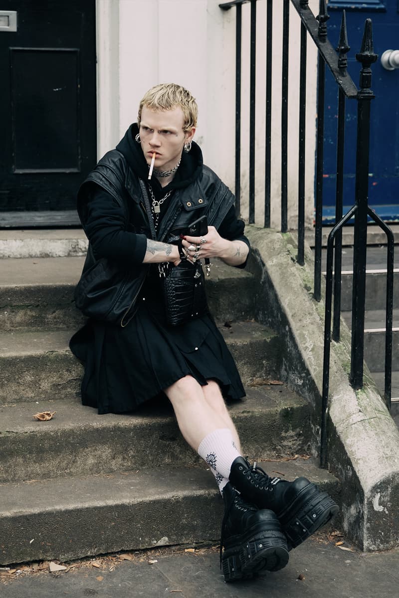 London Fashion Week Fall/Winter 2023 Street Style fw23 british capital punk uk united king