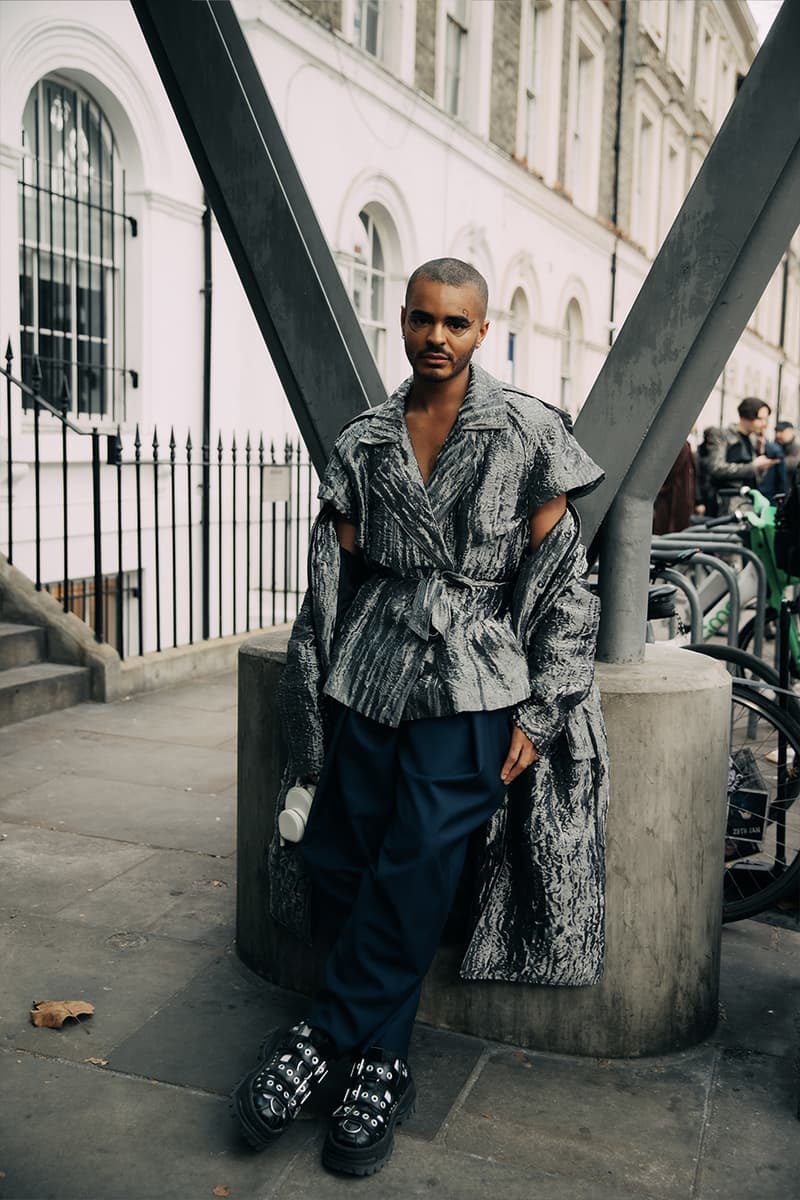 London Fashion Week Fall/Winter 2023 Street Style fw23 british capital punk uk united king