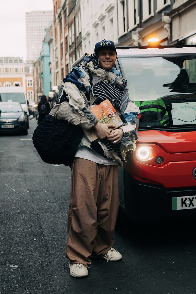 London Fashion Week Fall/Winter 2023 Street Style fw23 british capital punk uk united king