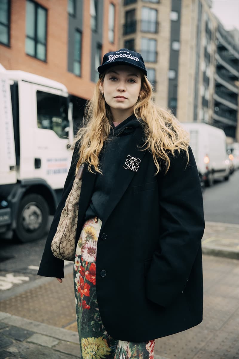 London Fashion Week Fall/Winter 2023 Street Style fw23 british capital punk uk united king