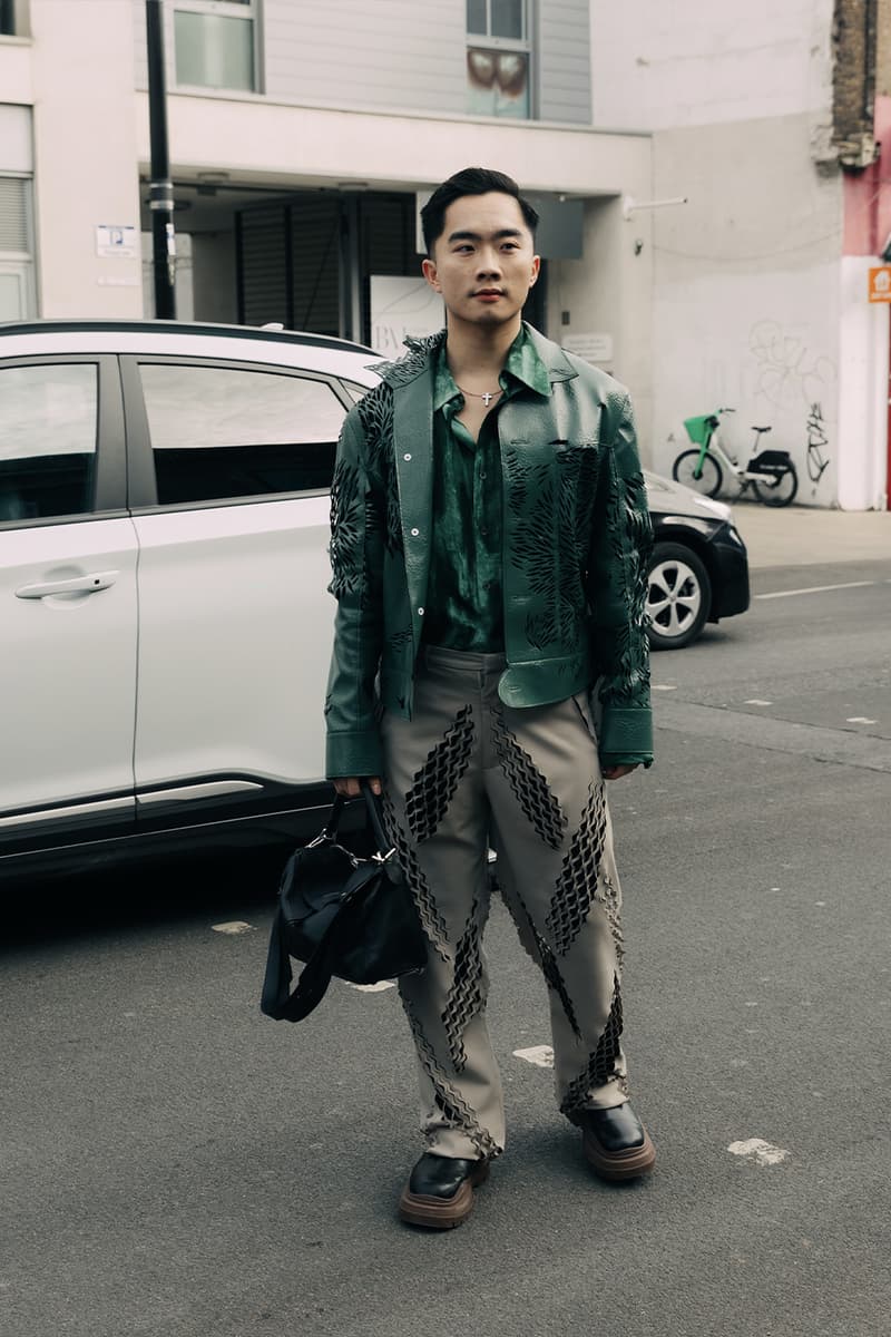 London Fashion Week Fall/Winter 2023 Street Style fw23 british capital punk uk united king