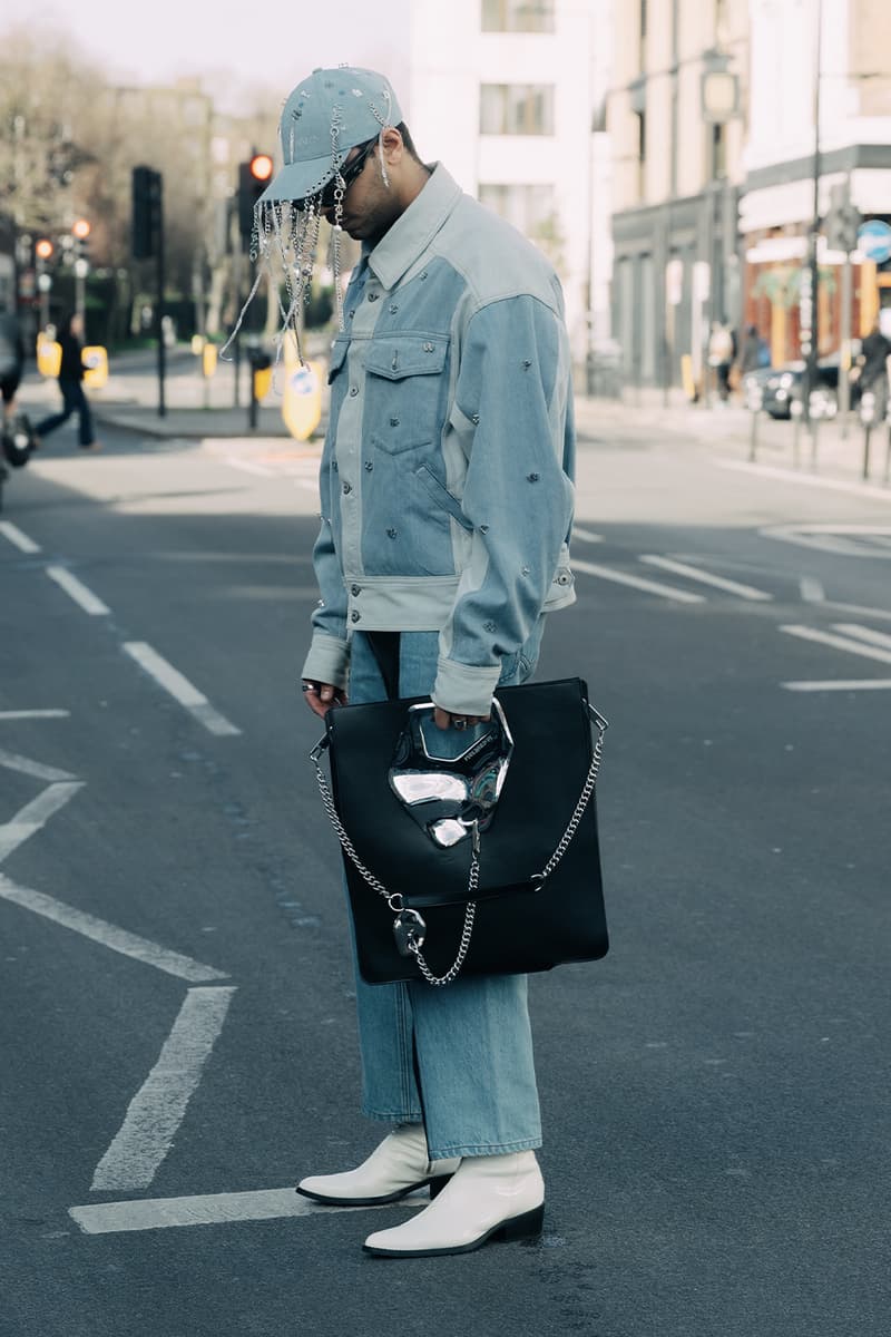 London Fashion Week Fall/Winter 2023 Street Style fw23 british capital punk uk united king