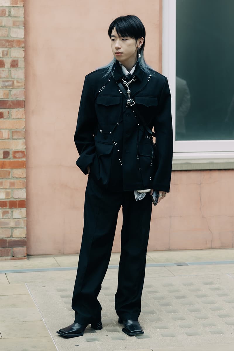 London Fashion Week Fall/Winter 2023 Street Style fw23 british capital punk uk united king