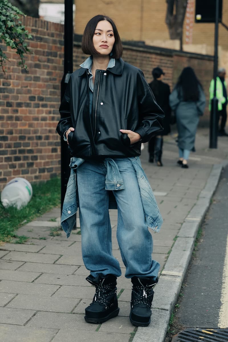 London Fashion Week Fall/Winter 2023 Street Style fw23 british capital punk uk united king