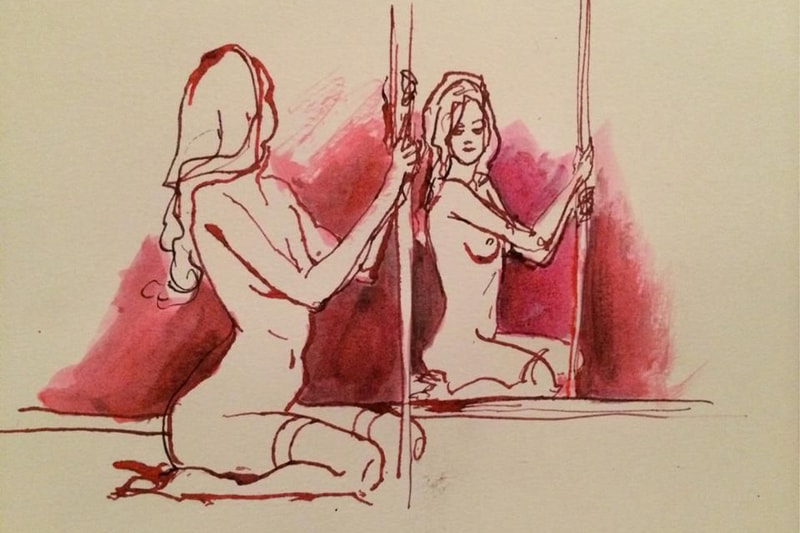 The Standard East London Strippers London uk International Women's Day 2023 drawing standard talks sex nude