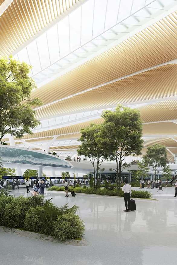 MAD Architects Changchun International Airport winning design competition terminal fly plane