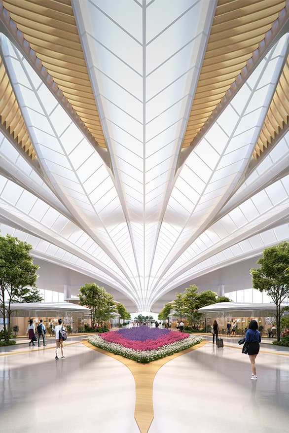 MAD Architects Changchun International Airport winning design competition terminal fly plane