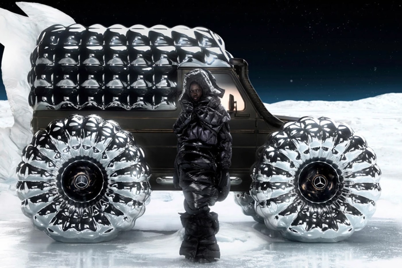 Mercedes Benz and Moncler Motor on With Collaborative Reimagination of the G-Class