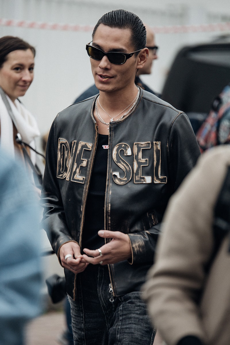 Milan Fashion Week FW23 Street Style fall/winter 2023 prada diesel versace raf simons bally mfw jordan off-white bottega veneta