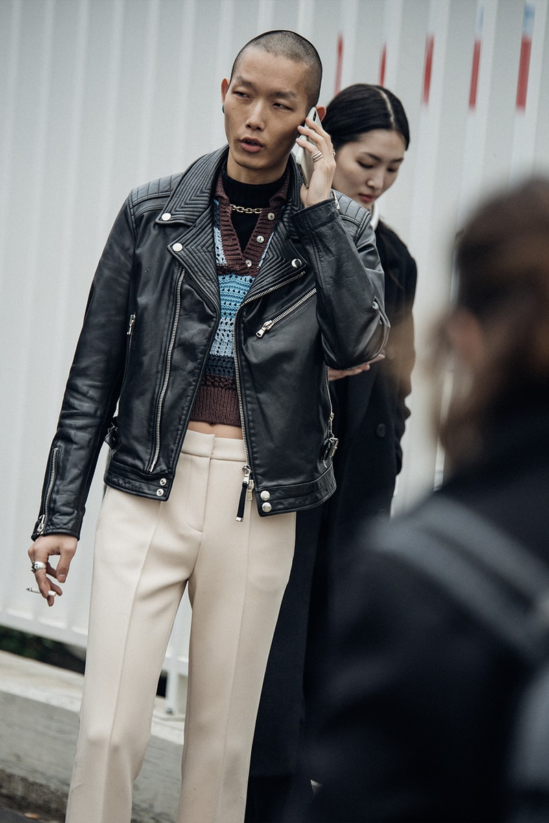 Milan Fashion Week FW23 Street Style fall/winter 2023 prada diesel versace raf simons bally mfw jordan off-white bottega veneta