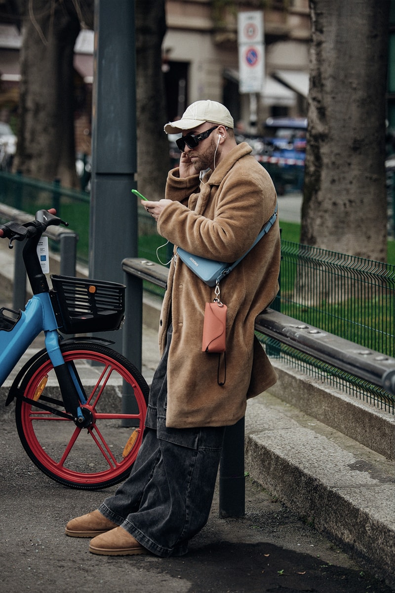 Milan Fashion Week FW23 Street Style fall/winter 2023 prada diesel versace raf simons bally mfw jordan off-white bottega veneta