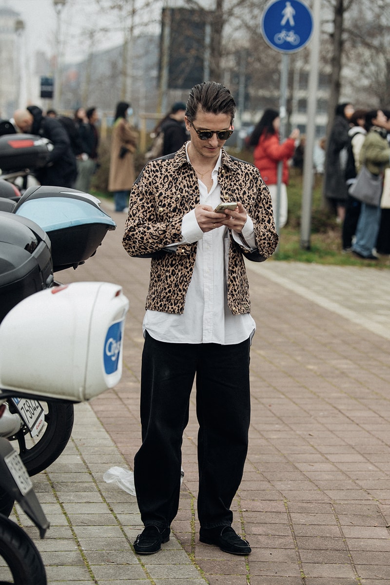 Milan Fashion Week FW23 Street Style fall/winter 2023 prada diesel versace raf simons bally mfw jordan off-white bottega veneta
