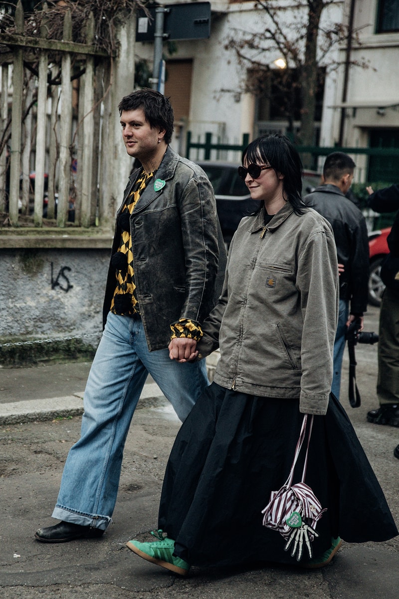 Milan Fashion Week FW23 Street Style fall/winter 2023 prada diesel versace raf simons bally mfw jordan off-white bottega veneta
