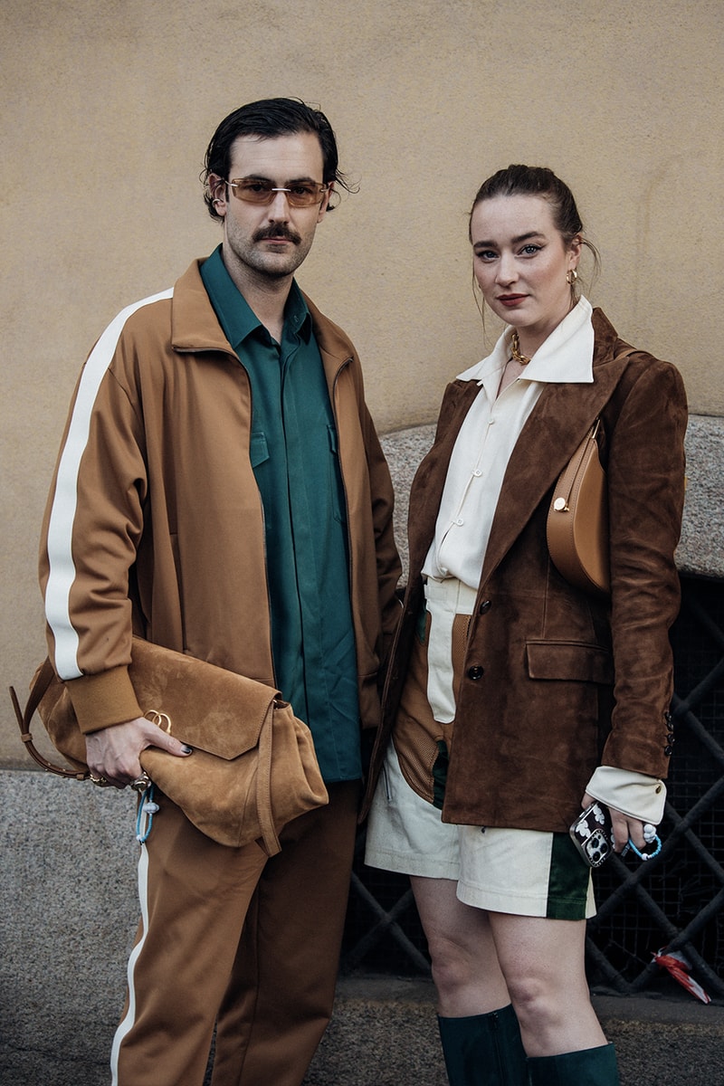 Milan Fashion Week FW23 Street Style fall/winter 2023 prada diesel versace raf simons bally mfw jordan off-white bottega veneta