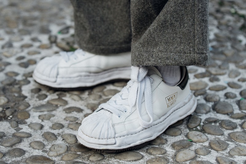 Best Footwear Trends From Milan Fashion Week FW23 salomon prada balmain technical sneakers jordan brand nike waffle margiela mmy blakey