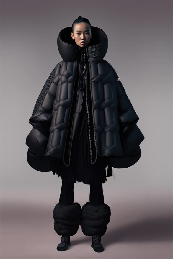 Bộ sưu tập hợp tác Moncler Genius Thu Đông 2023 lfw fw23 Bản gốc của Adidas Phím Alicia thiết kế mảnh vỡ thiên thần lòng bàn tay Pharrell Williams roc nation jay-z Salehe Bembury