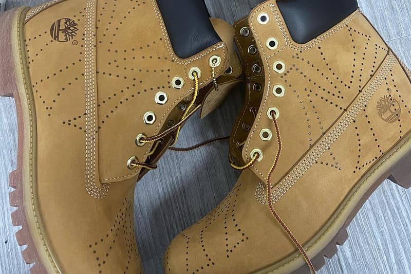 Mowalola Timberland classic original boot perforation gold eyelet black yellow release info date price