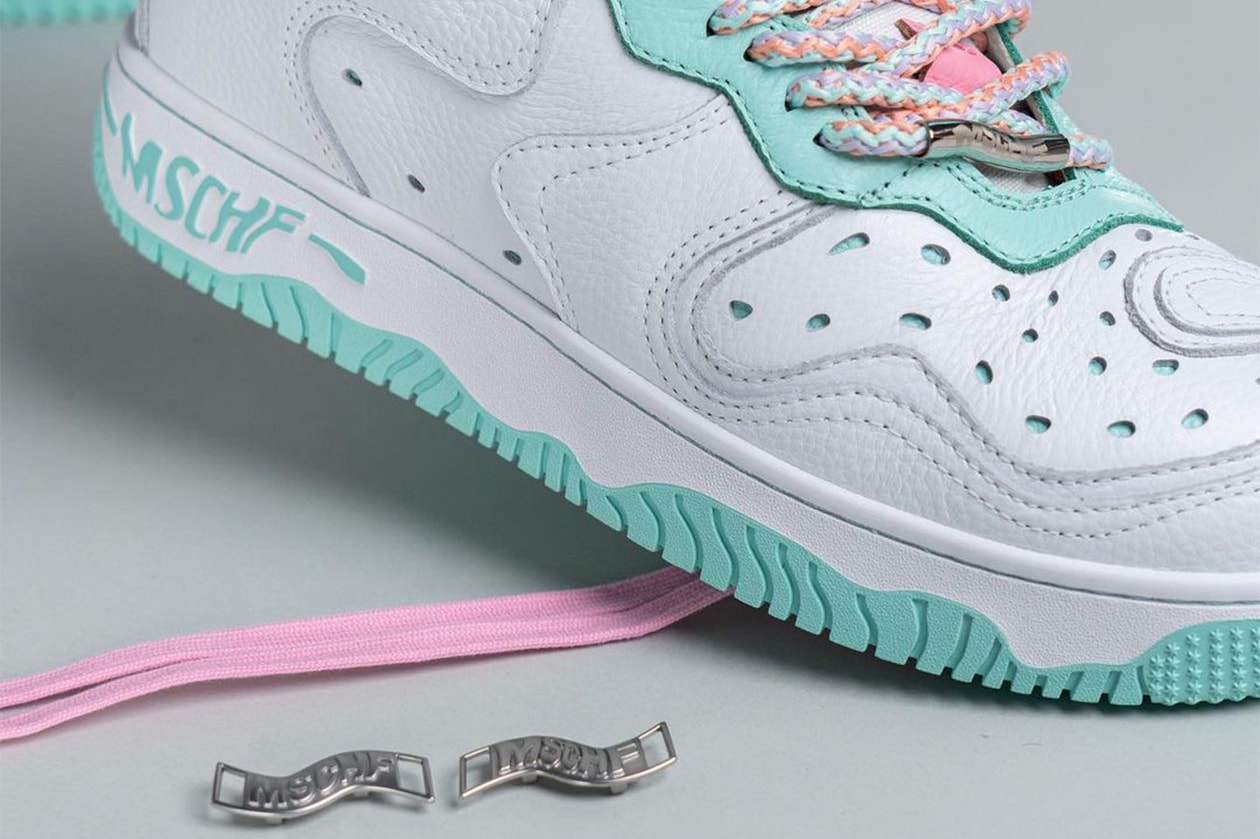 On feet Look MSCHF Super Normal 2 “White Mint” images sneakers footwear hype official images release