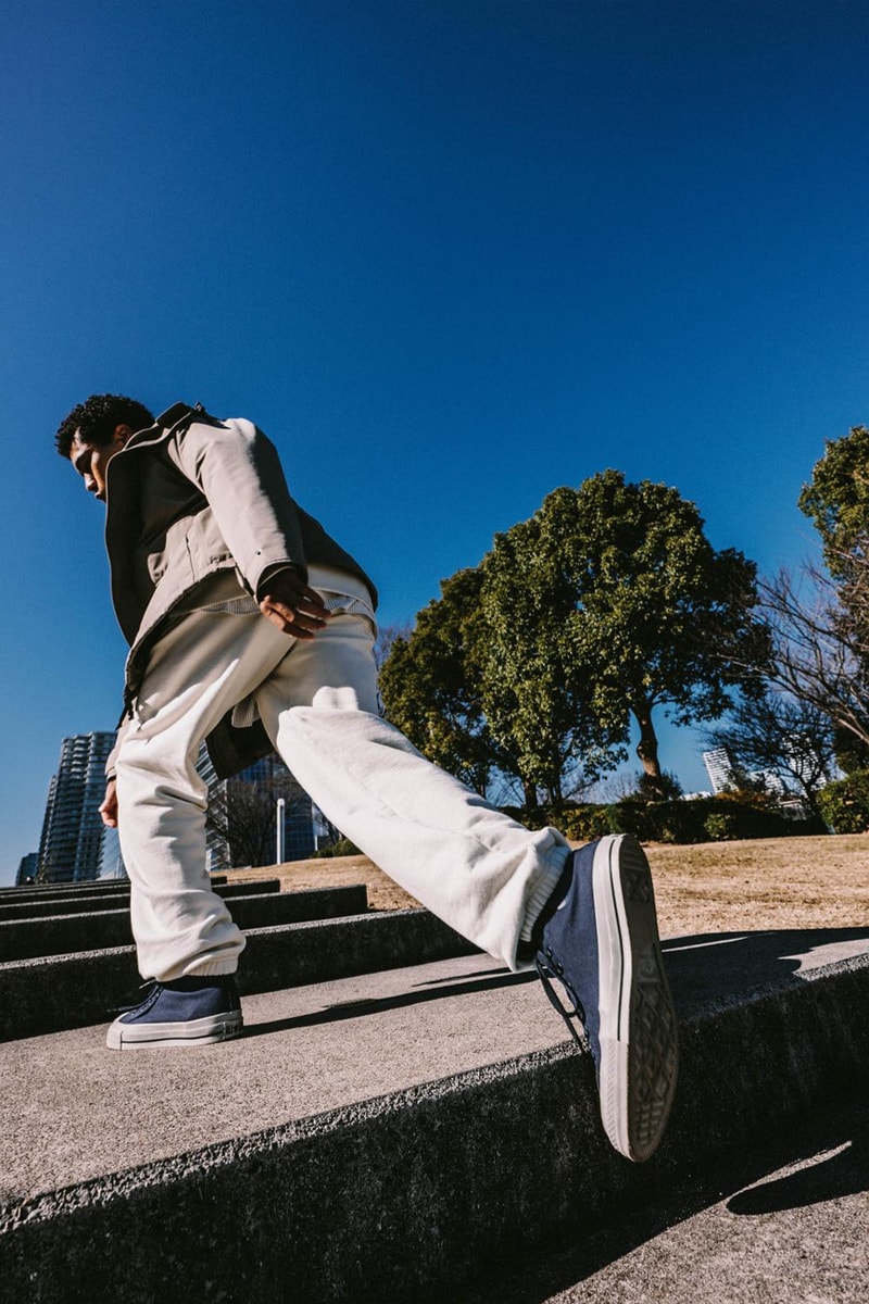 nanamica converse all star gore tex 115 birthday 2023 spring summer collection collaboration  release info date price dark navy gray 