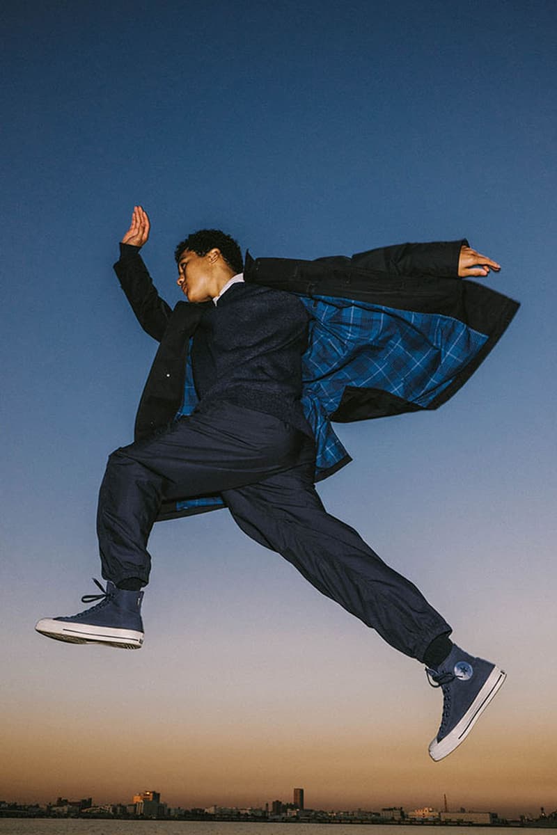 nanamica converse all star gore tex 115 birthday 2023 spring summer collection collaboration  release info date price dark navy gray 