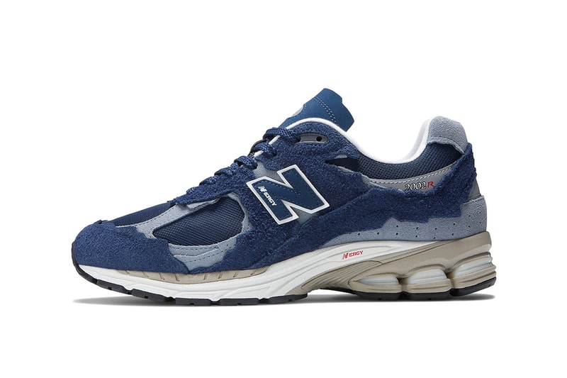 New Balance 2002R "Protection Pack" Returns With New Navy and Black Colorways M2002RDJ M2002RDK grayscale ripped vintage sneakers