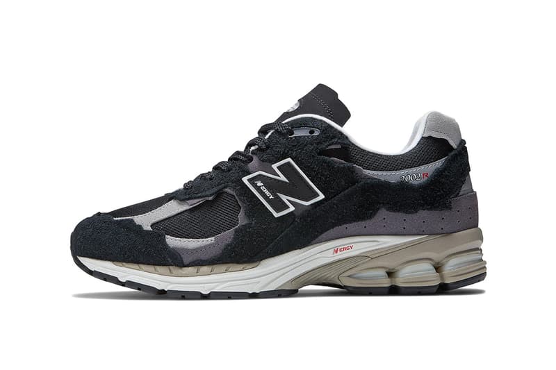 New Balance 2002R "Protection Pack" Returns With New Navy and Black Colorways M2002RDJ M2002RDK grayscale ripped vintage sneakers