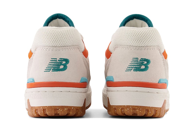New Balance 550 Surfaces in "Verdigris" Colorway BBW550DA Sea Salt/Verdigris-Poppy basketball shoe low top miami dolphins