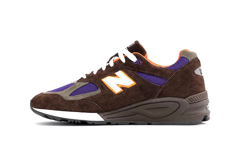 New Balance 990v2 "Made in USA" Surfaces in a Phoenix Suns-Inspired Colorway M990BR2 deep purple orange brown