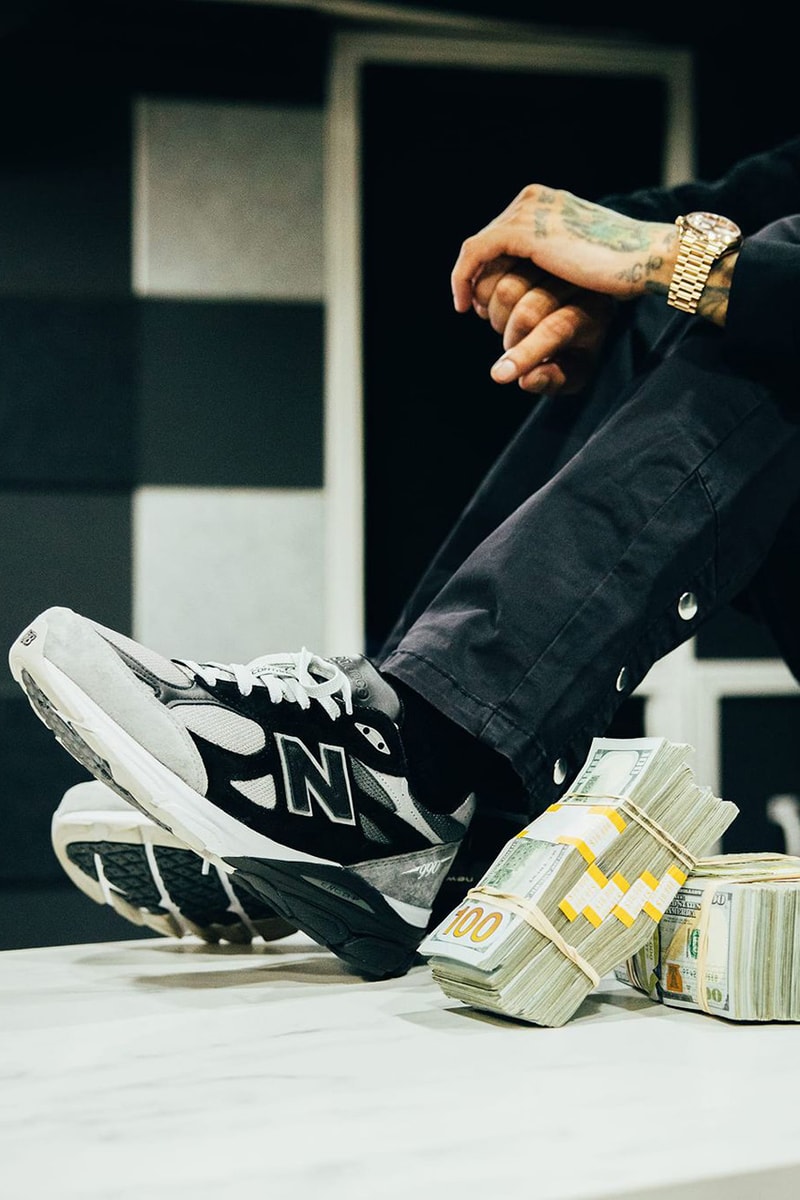 New Balance 990v3 dtlr GR3YSCALE серый черный dtlr дата выпуска информация список магазинов руководство по покупке фотографии цена цена