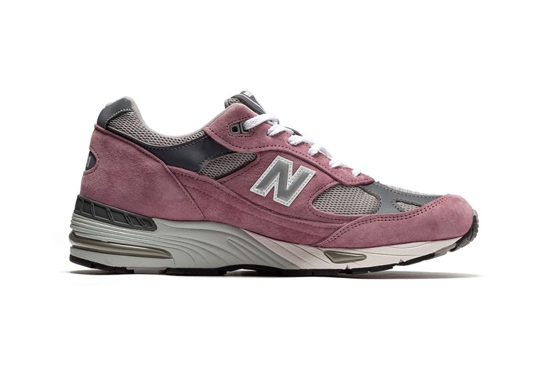 New Balance 991 Arrives in "Pink Suede" Made in UK M991PGG dad shoes sneakers pink pig skin suede darker shade grey