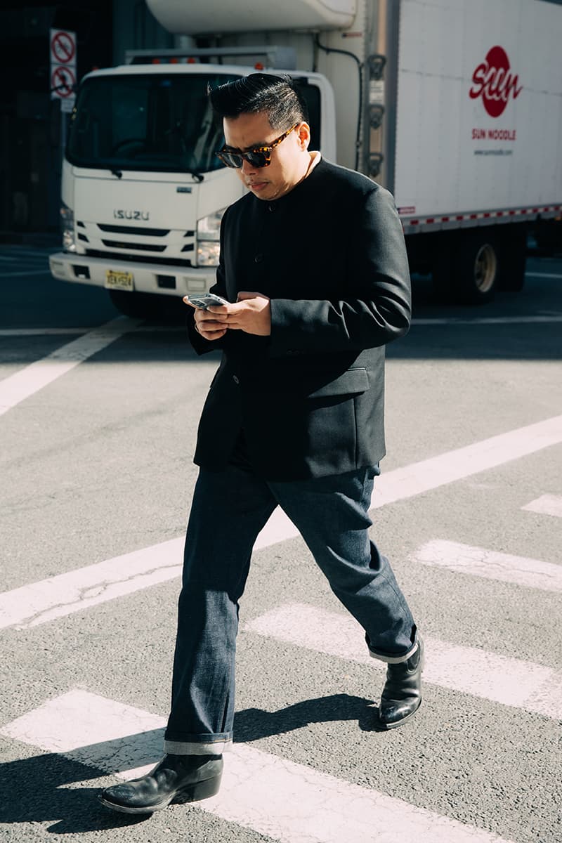 New York Fashion Week FW23 Street Style Evoked the True Big Apple Charisma fall winter 2023 who decides war thom browne laquan smith coach eckhaus latta heron preston dion lee