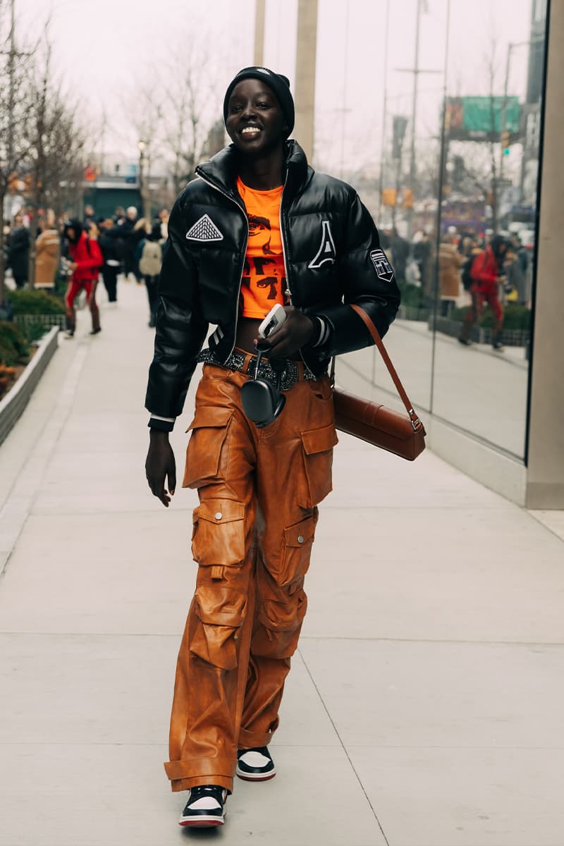 New York Fashion Week FW23 Street Style Evoked the True Big Apple Charisma fall winter 2023 who decides war thom browne laquan smith coach eckhaus latta heron preston dion lee