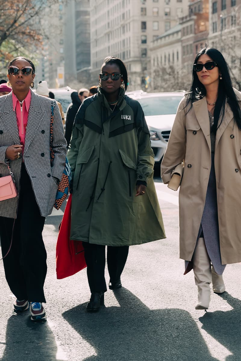 New York Fashion Week FW23 Street Style Evoked the True Big Apple Charisma fall winter 2023 who decides war thom browne laquan smith coach eckhaus latta heron preston dion lee