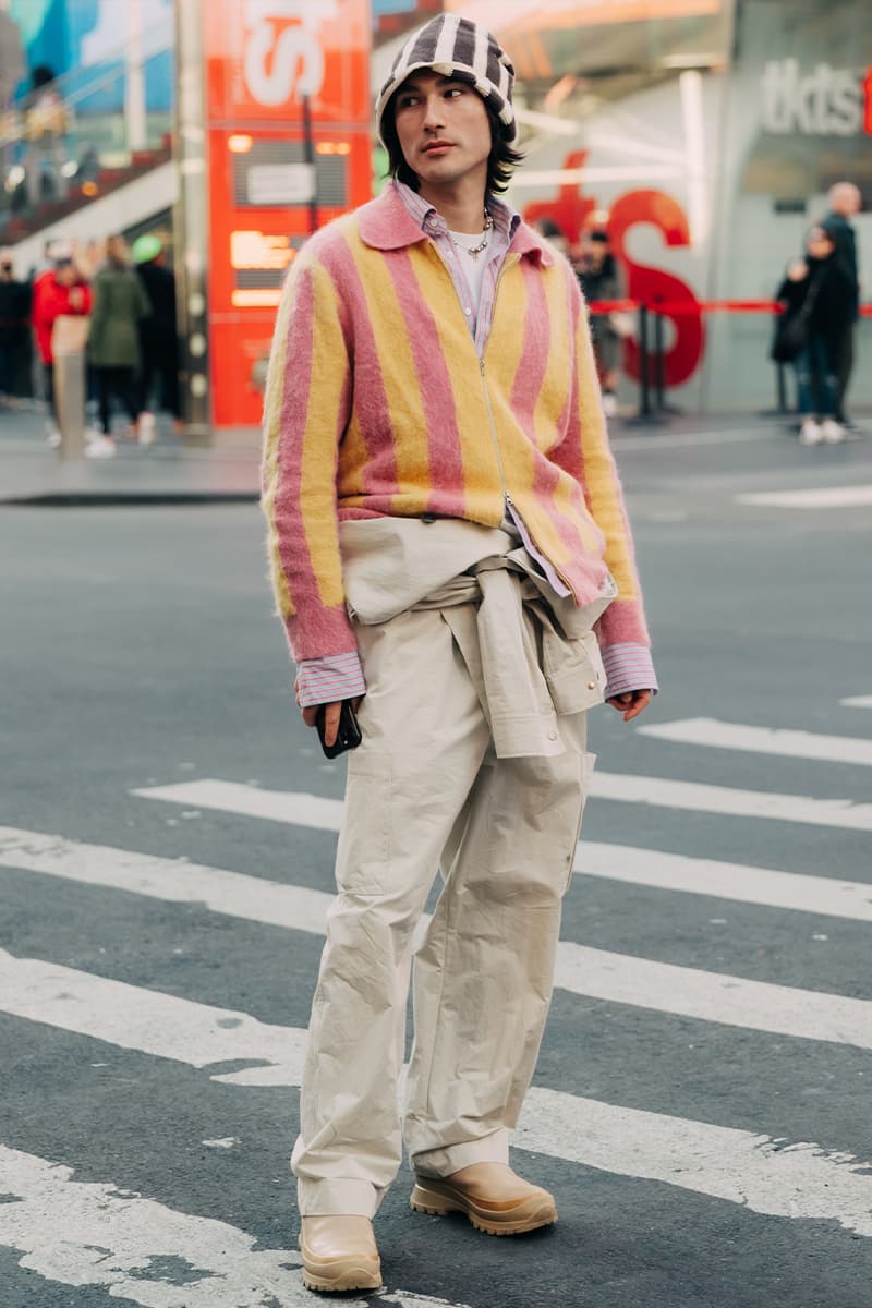 New York Fashion Week FW23 Street Style Evoked the True Big Apple Charisma fall winter 2023 who decides war thom browne laquan smith coach eckhaus latta heron preston dion lee