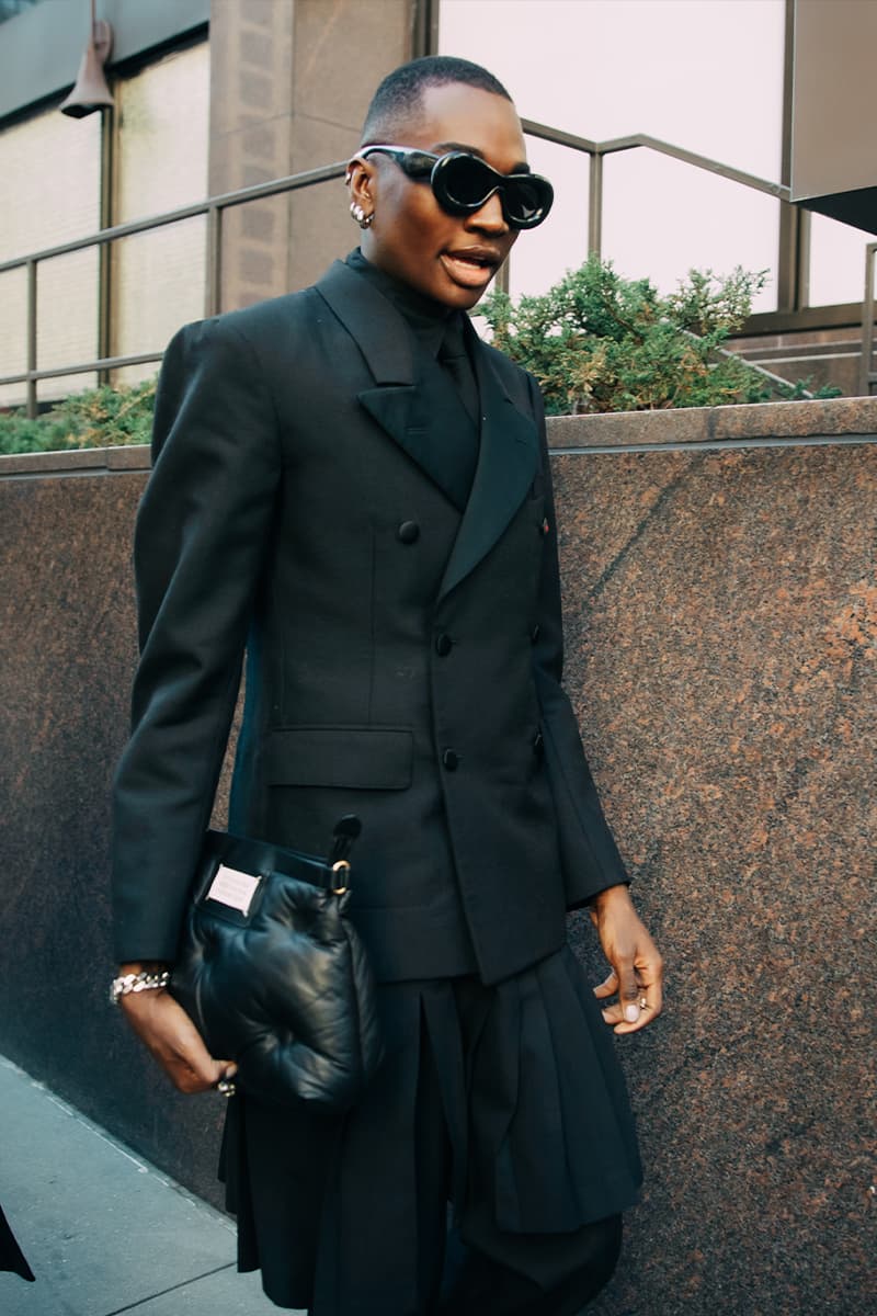 New York Fashion Week FW23 Street Style Evoked the True Big Apple Charisma fall winter 2023 who decides war thom browne laquan smith coach eckhaus latta heron preston dion lee