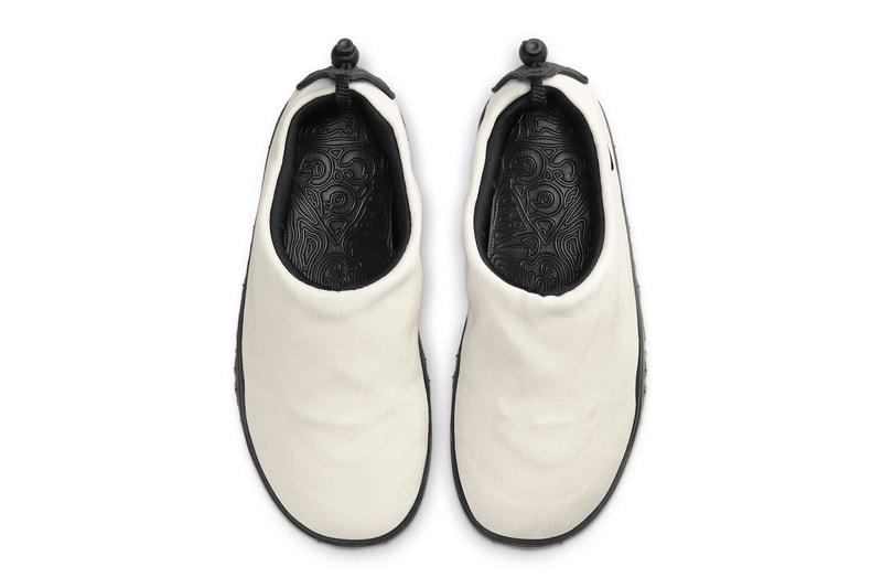 nike acg air moc sail black dz3407 100 canvas leather tab lace toggle release info date price