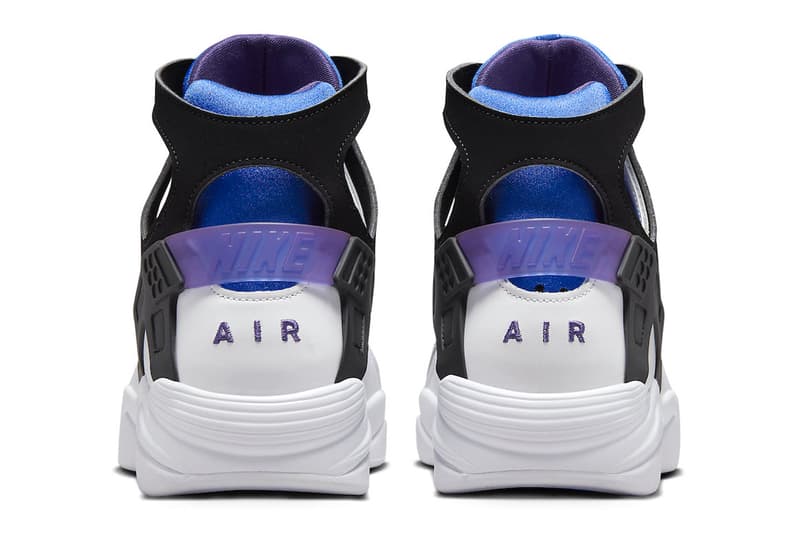 Nike Air Flight Huarache OG Official Look Release Info FD0183-101 Date Buy Price White Varsity Purple Royal Blue Menta