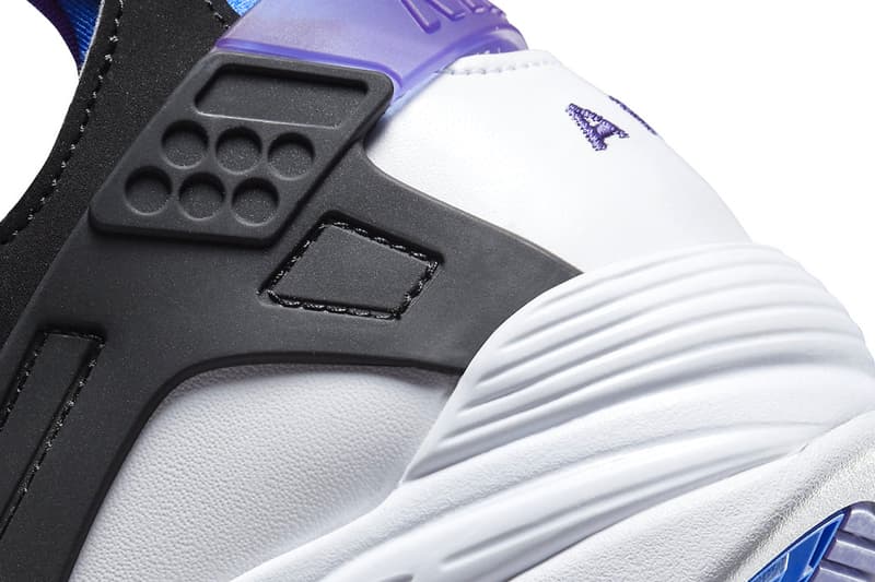 Nike Air Flight Huarache OG Official Look Release Info FD0183-101 Date Buy Price White Varsity Purple Royal Blue Menta