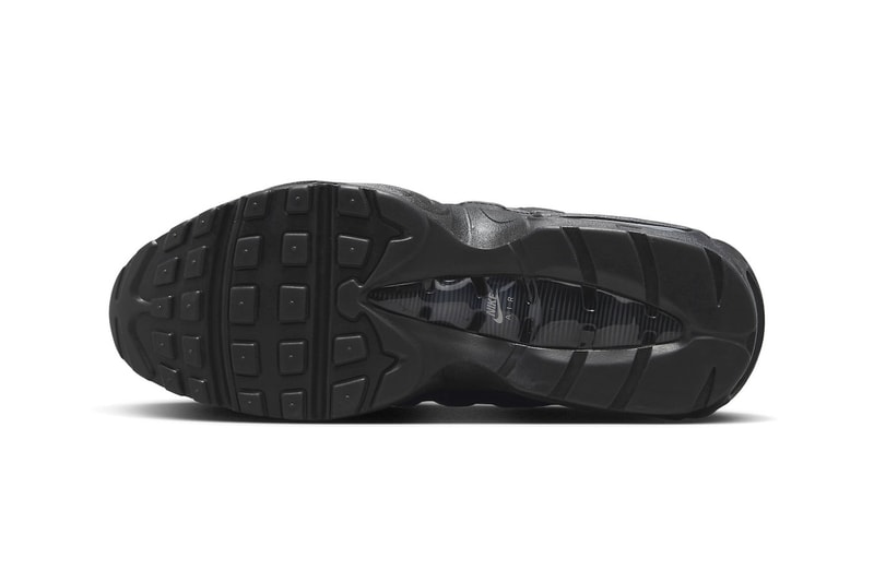Nike Air Max 95 Arrives in a Stealthy "Triple Black" Rendition FN7273-001 Release info all black metallic silver anthracite shoes sneakers