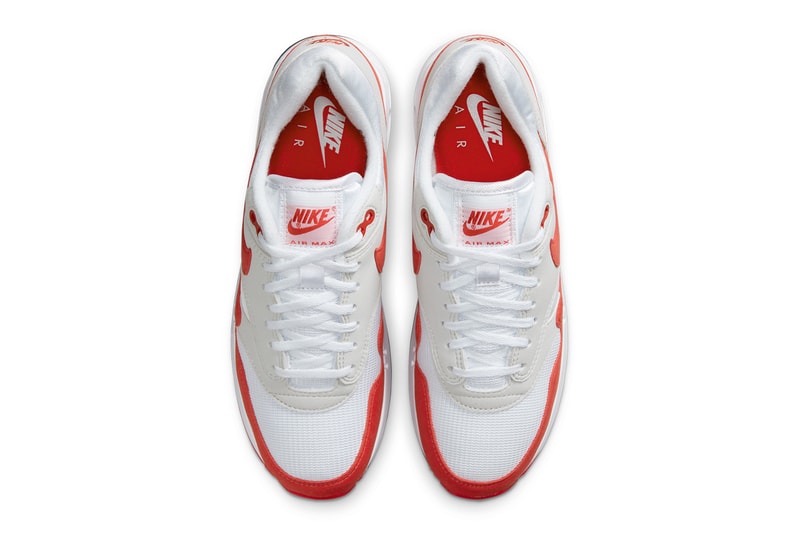 Nike Air Max 1 Anniversary 'White & University Red'. Nike SNKRS