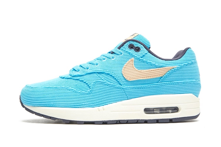 The Nike Air Max 1 Premium Comes Outfitted in "Baltic Blue" Corduroy