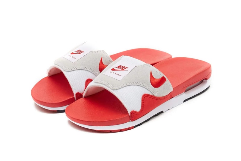 Nike Air Max 1 Slide Sport Red Reveal Release Info slide am1 air max day date store list buying guide photos price