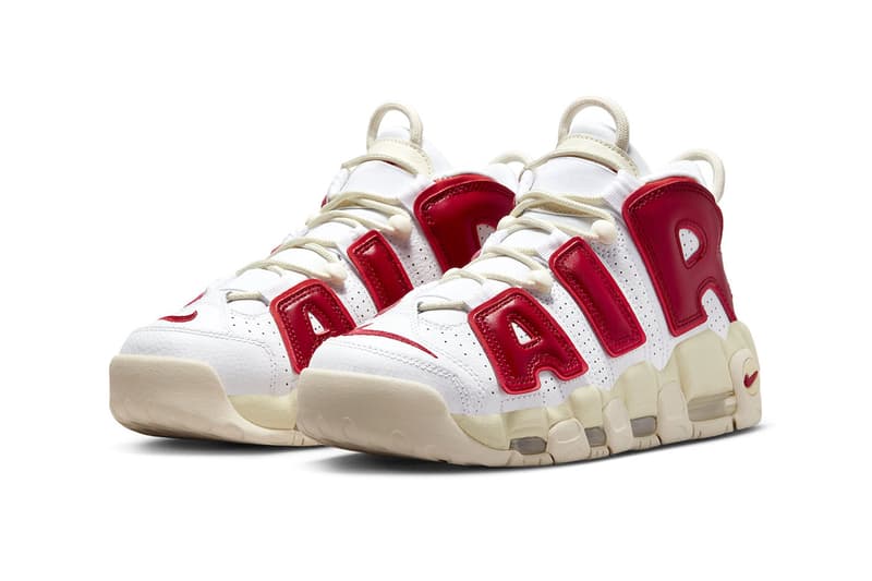 Nike Air More Uptempo Receives an Aged Iteration Featuring Bold Red Detailing FN3497-100