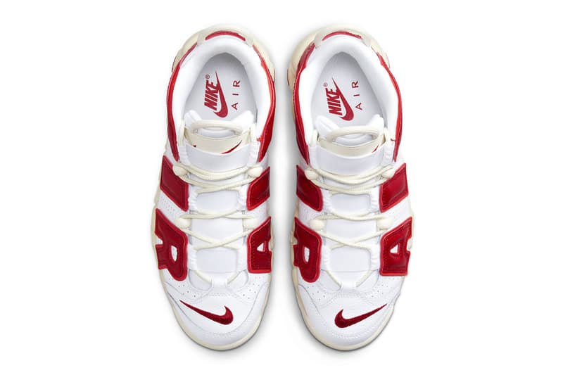 Nike Air More Uptempo Receives an Aged Iteration Featuring Bold Red Detailing FN3497-100