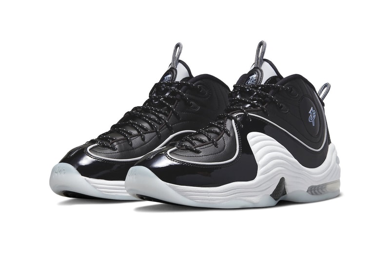 Nike Air Penny 2 Arrives in Classic "Black Patent" DV0817-001 Black/Multi Color-White-Football Grey stussy penny hardaway basketball high tops vintage aesethetic 90s february 2023 release date