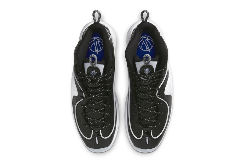 Nike Air Penny 2 Arrives in Classic "Black Patent" DV0817-001 Black/Multi Color-White-Football Grey stussy penny hardaway basketball high tops vintage aesethetic 90s february 2023 release date