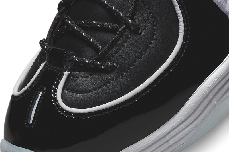 Nike Air Penny 2 Arrives in Classic "Black Patent" DV0817-001 Black/Multi Color-White-Football Grey stussy penny hardaway basketball high tops vintage aesethetic 90s february 2023 release date
