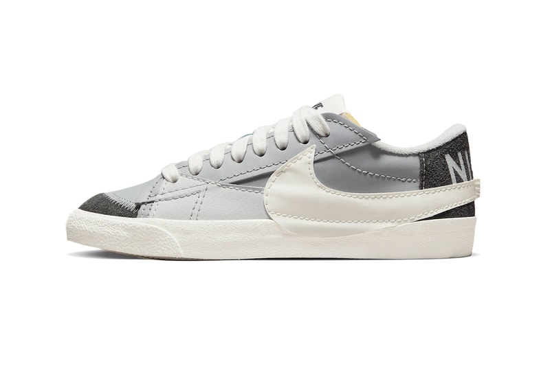 Nike Blazer Low Smoke Grey Release Details Shoes Trainers Sneakers Footwear Leather Mesh Suede Fashion Style Swoosh