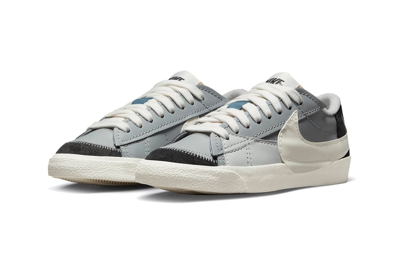 Nike Blazer Low Smoke Grey Release Details Shoes Trainers Sneakers Footwear Leather Mesh Suede Fashion Style Swoosh