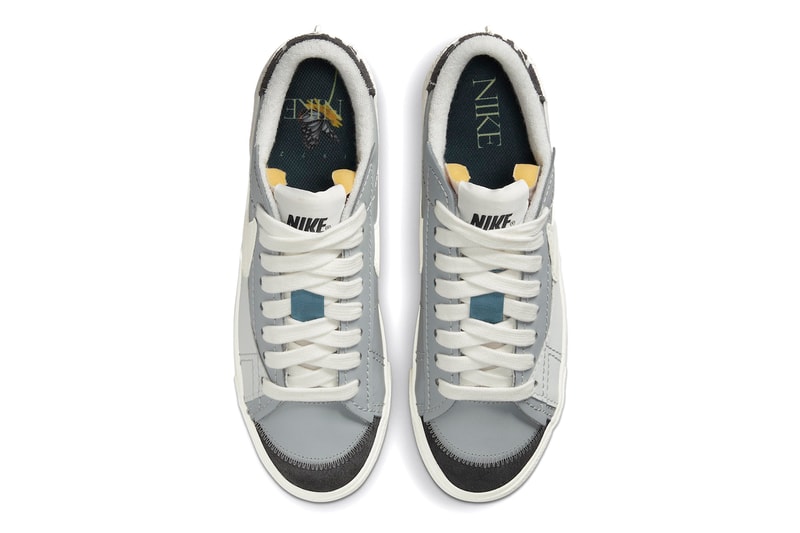 Nike Blazer Low Smoke Grey Release Details Shoes Trainers Sneakers Footwear Leather Mesh Suede Fashion Style Swoosh